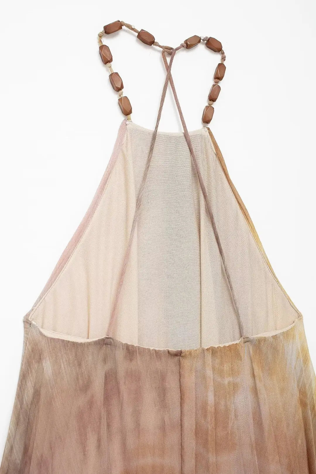 Casual outdoor look in TRAF Tie Dyed Pleated Midi Dress.