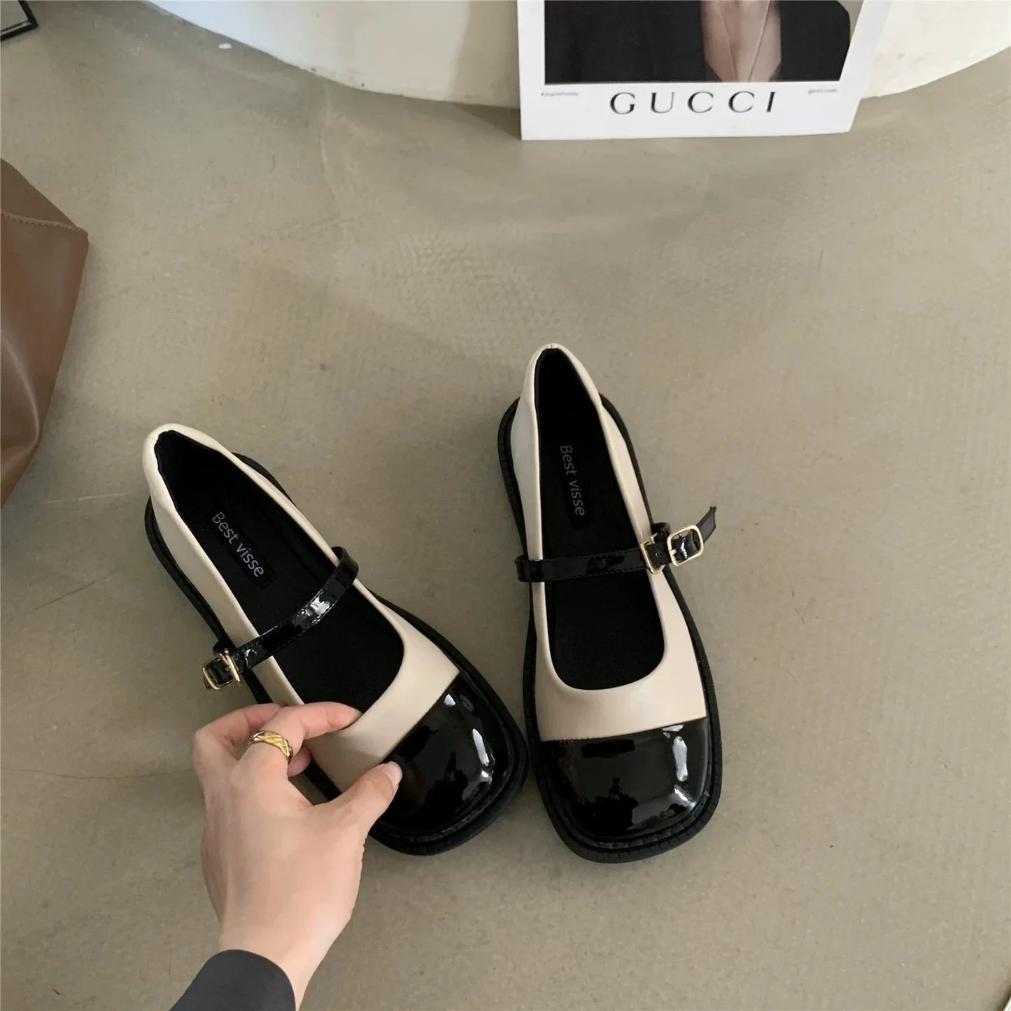 Comfortable Square Toe Flats for Women