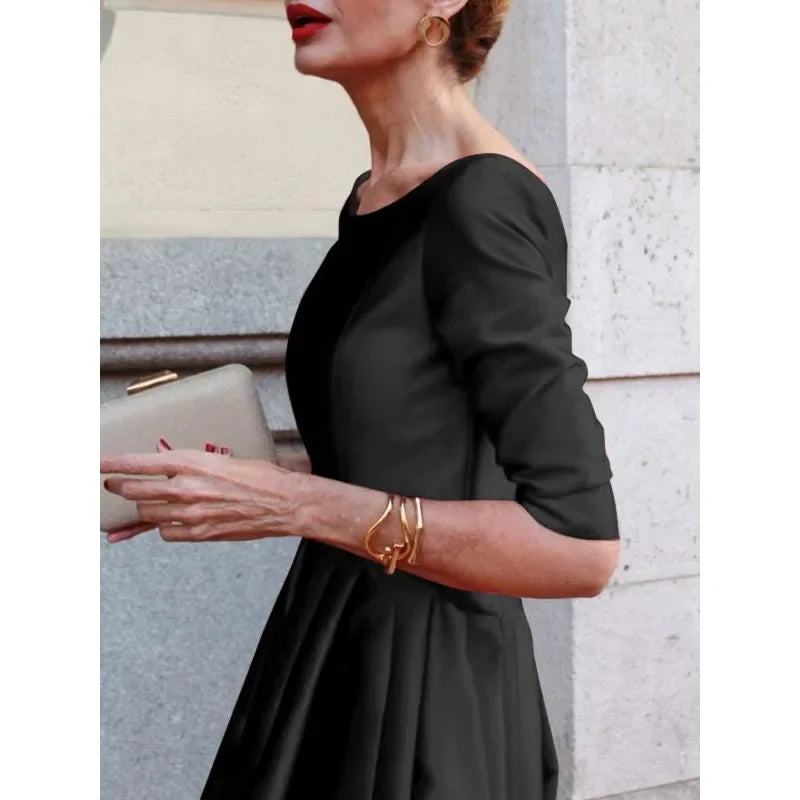 Sophisticated women’s evening dress for banquet