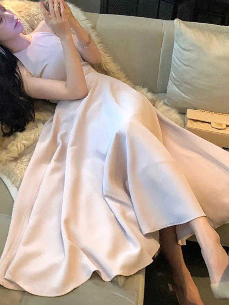 Midi length dress providing an elegant and timeless look