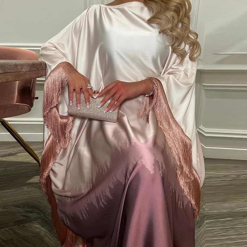 Fashionable O-neck patchwork dress