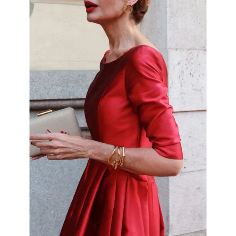 Stylish evening midi dress for women