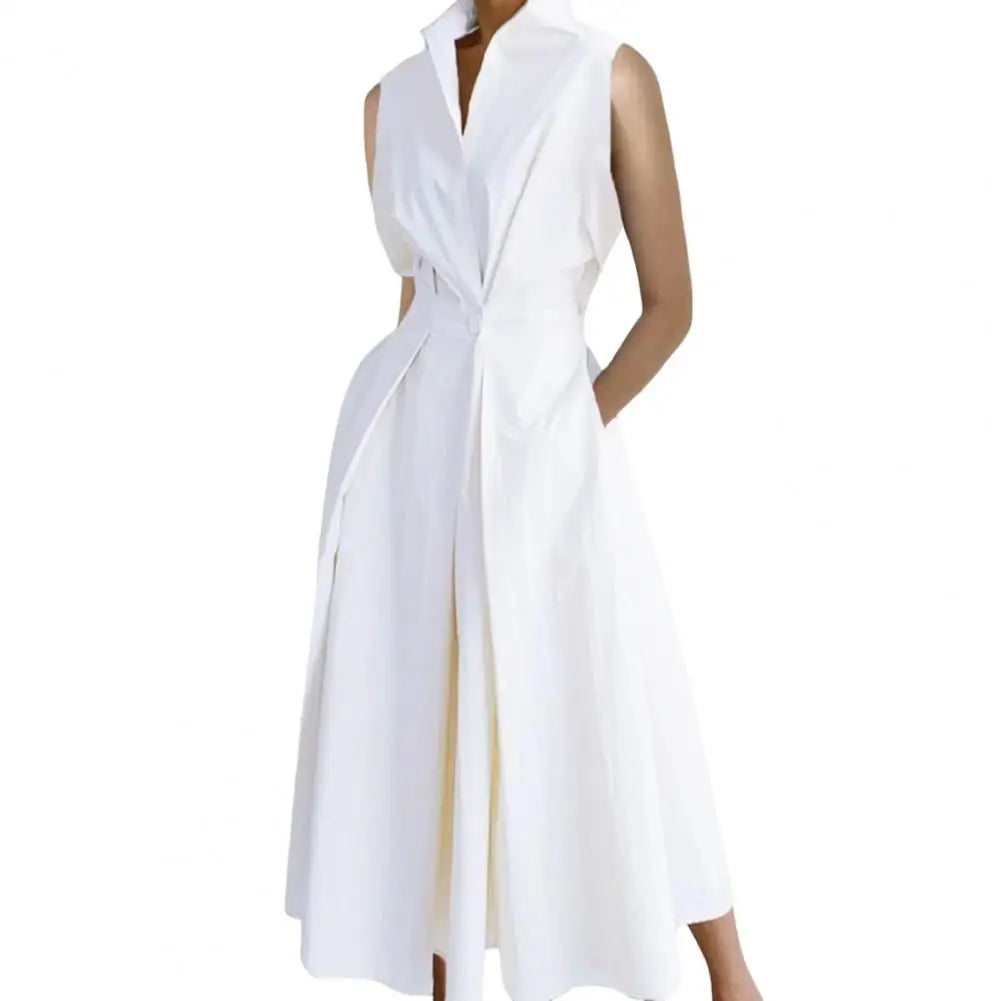 Elegant Women's Dress with A-line Shape