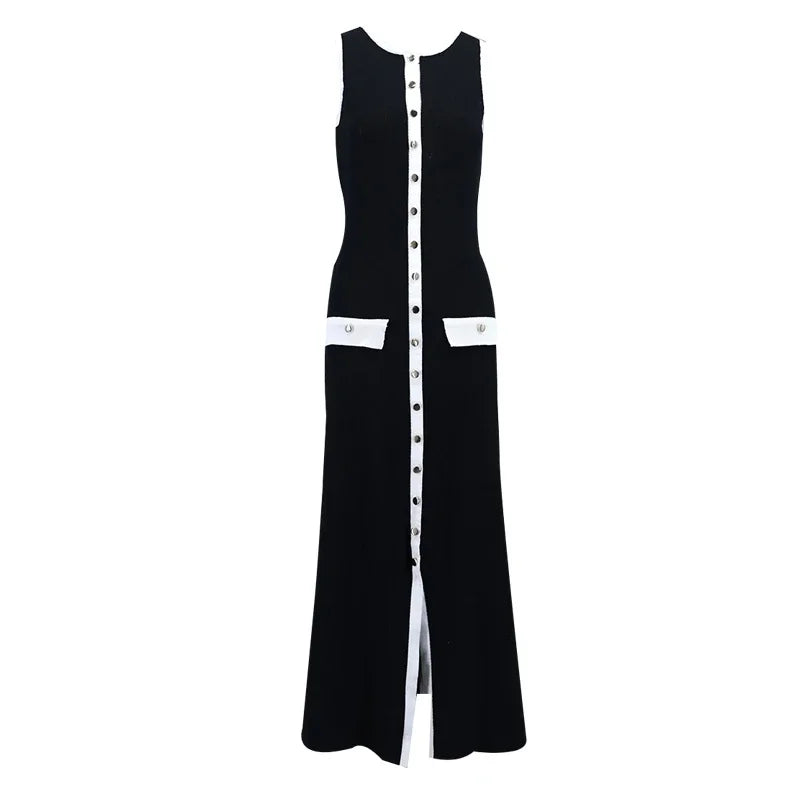 Casual chic knitted maxi outfit