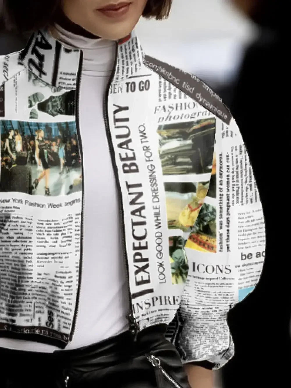 Korean-inspired Newspaper Printed Jackets