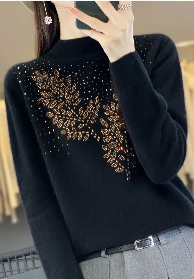 Soft women’s sweater in a neutral tone