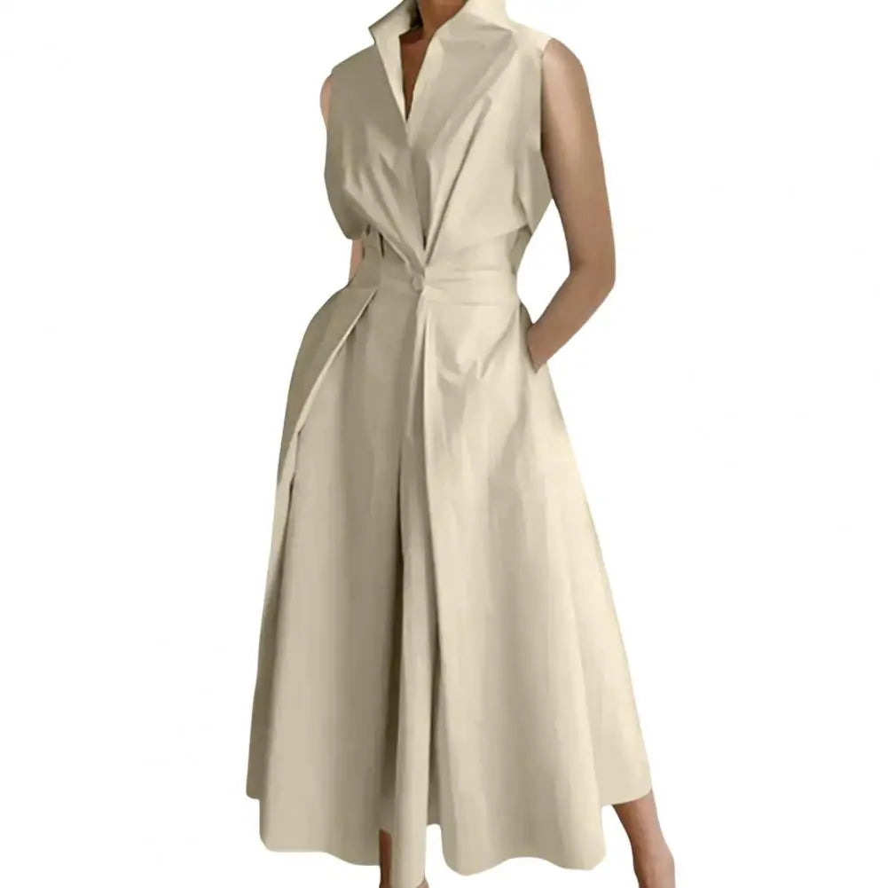 High Waist A-line Dress for Women