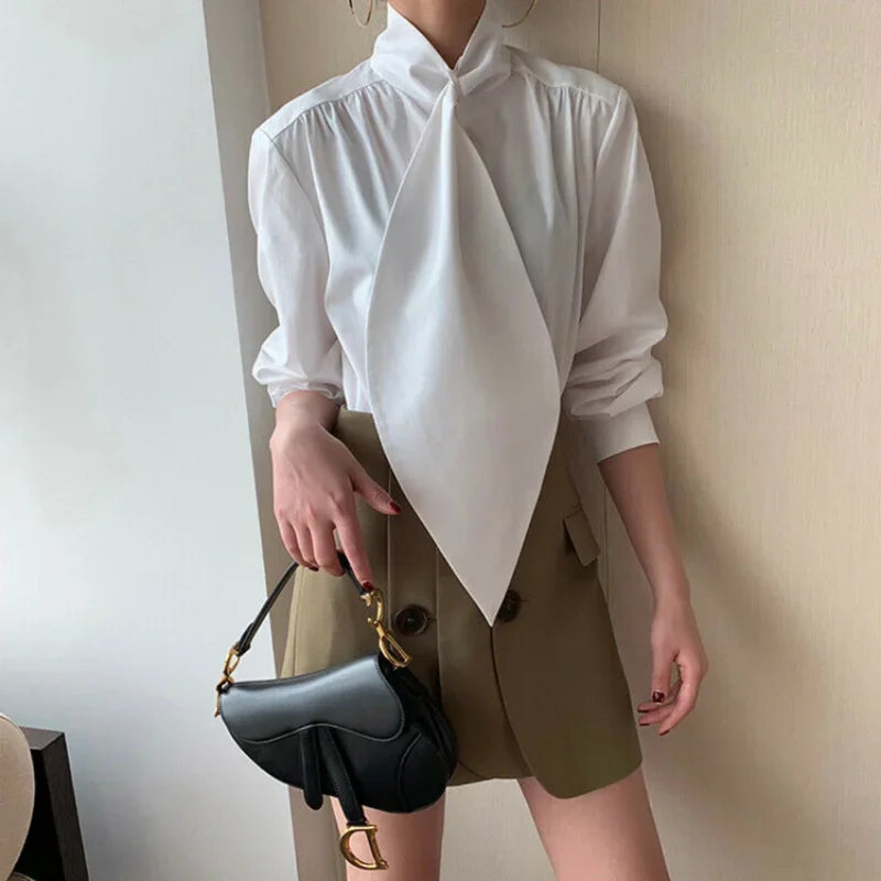 Womenโs high neck long sleeve top