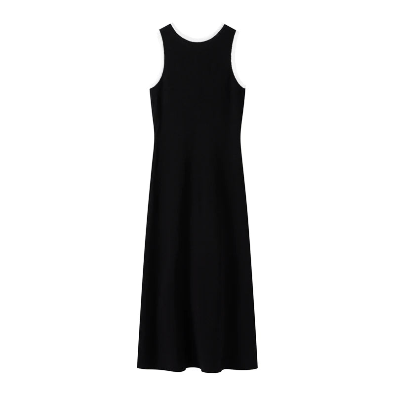 Single breasted long dress with buttons