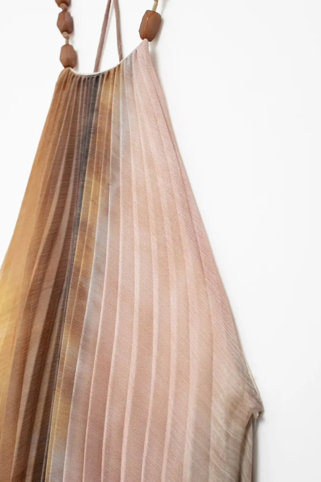 Colorful and elegant TRAF Tie Dyed Pleated Midi Dress.