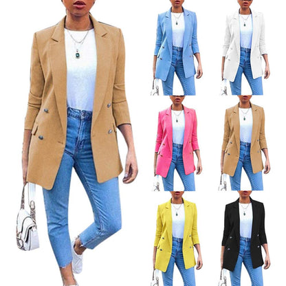 Women's blazer coat with modern fit