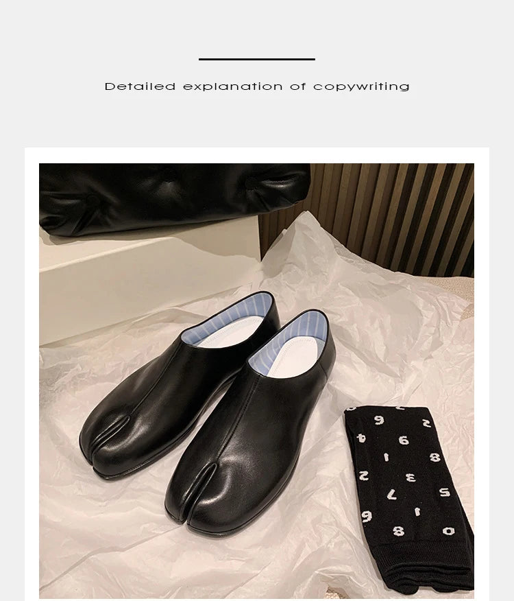 Trendy Japanese-inspired Split-Toe Loafers