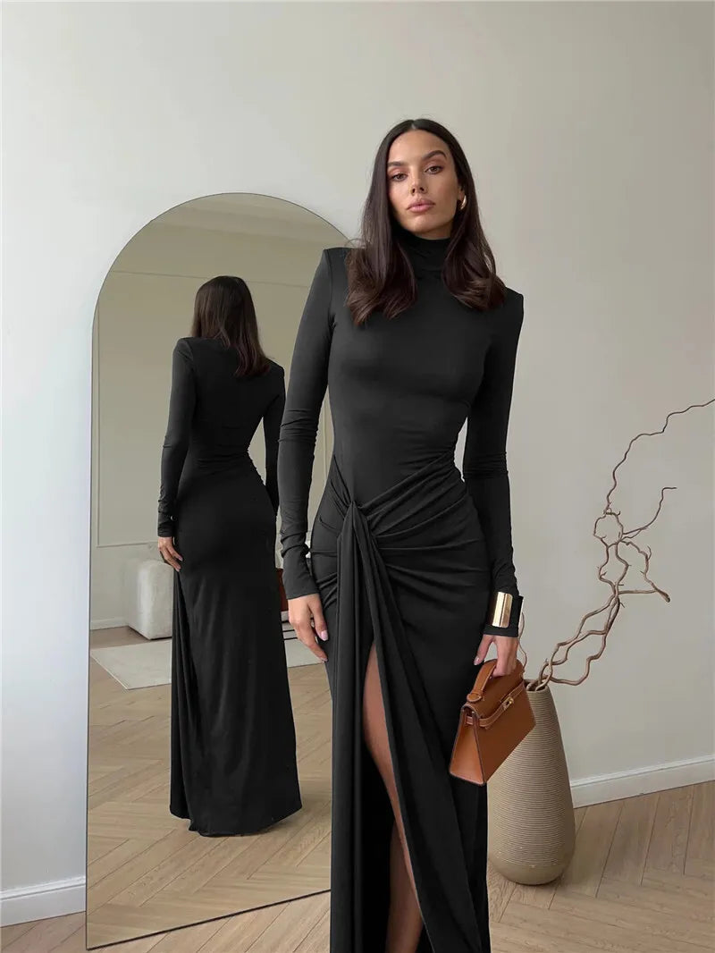 Trendy Thigh High Split Maxi Dress for Women
