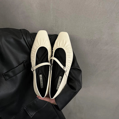 Silver Mary Jane Comfort Shoes