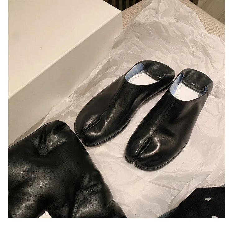 Trendy Japanese-inspired Split-Toe Loafers