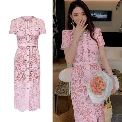 Vintage Lace Charming Party Dress