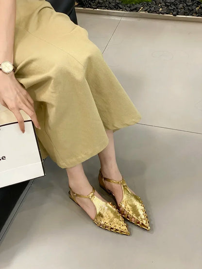 Casual Flats Pointed Toe Sandals