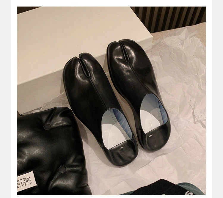 Trendy Japanese-inspired Split-Toe Loafers
