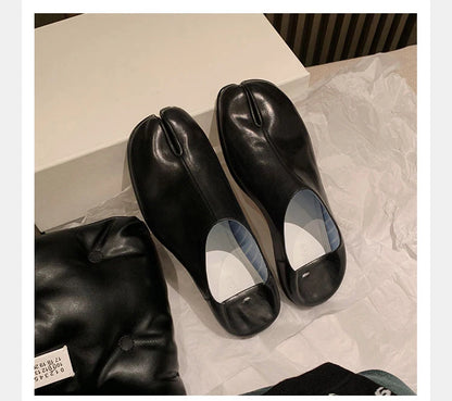 Trendy Japanese-inspired Split-Toe Loafers