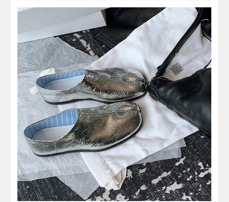 Trendy Japanese-inspired Split-Toe Loafers