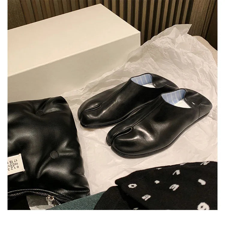 Trendy Japanese-inspired Split-Toe Loafers