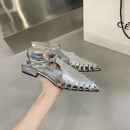 Casual Flats Pointed Toe Sandals