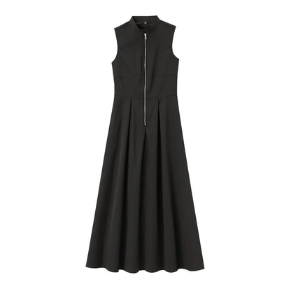 Zipper Closure Maxi Dress for Women
