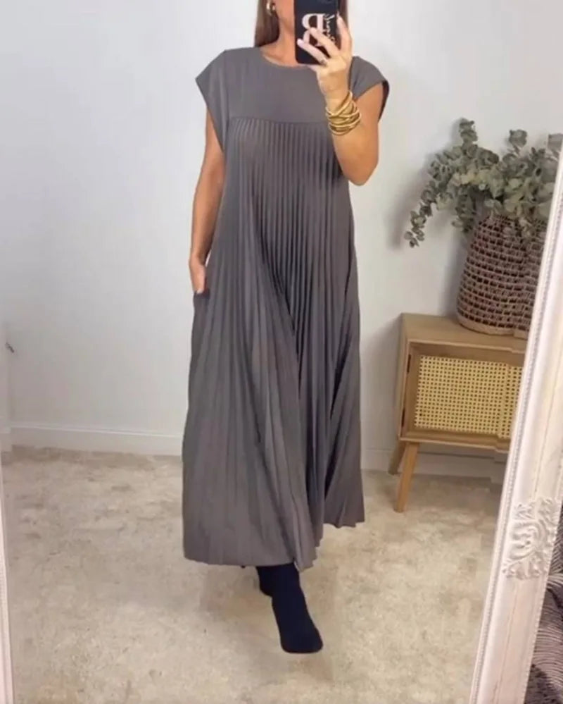 Soft Fabric High Waist Loose Dress
