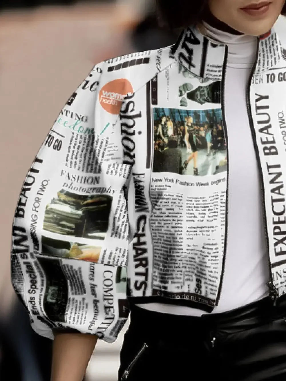 Korean-inspired Newspaper Printed Jackets