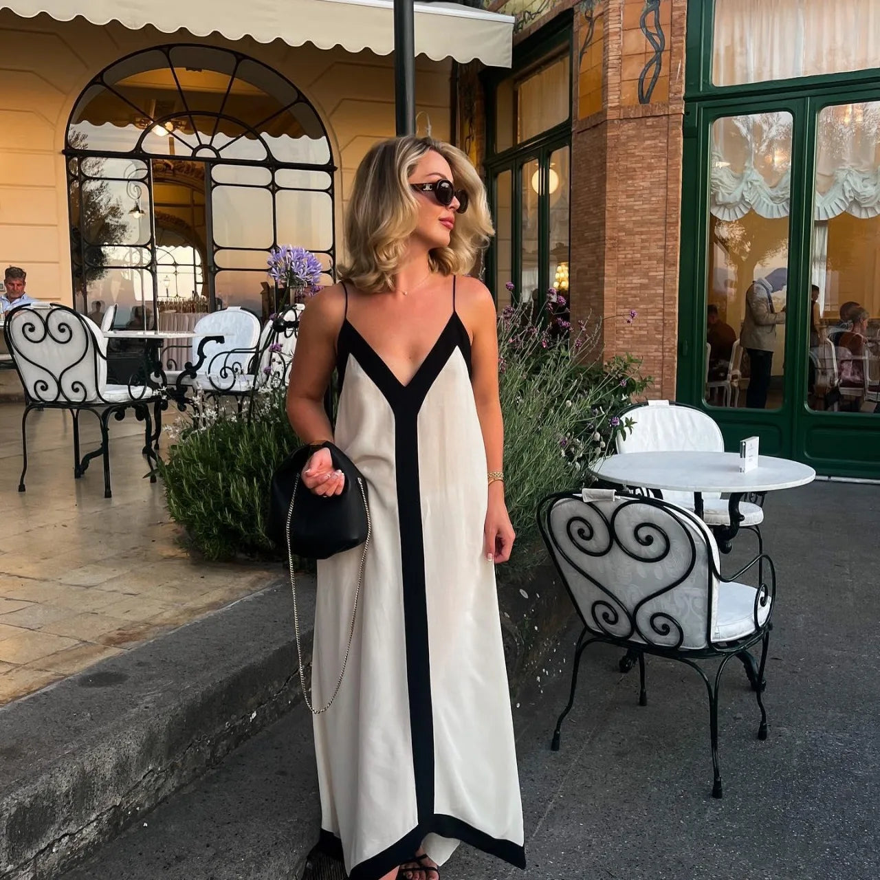 Lightweight women’s slip dress for warm weather
