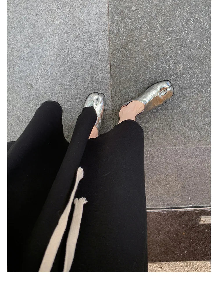 Trendy Japanese-inspired Split-Toe Loafers