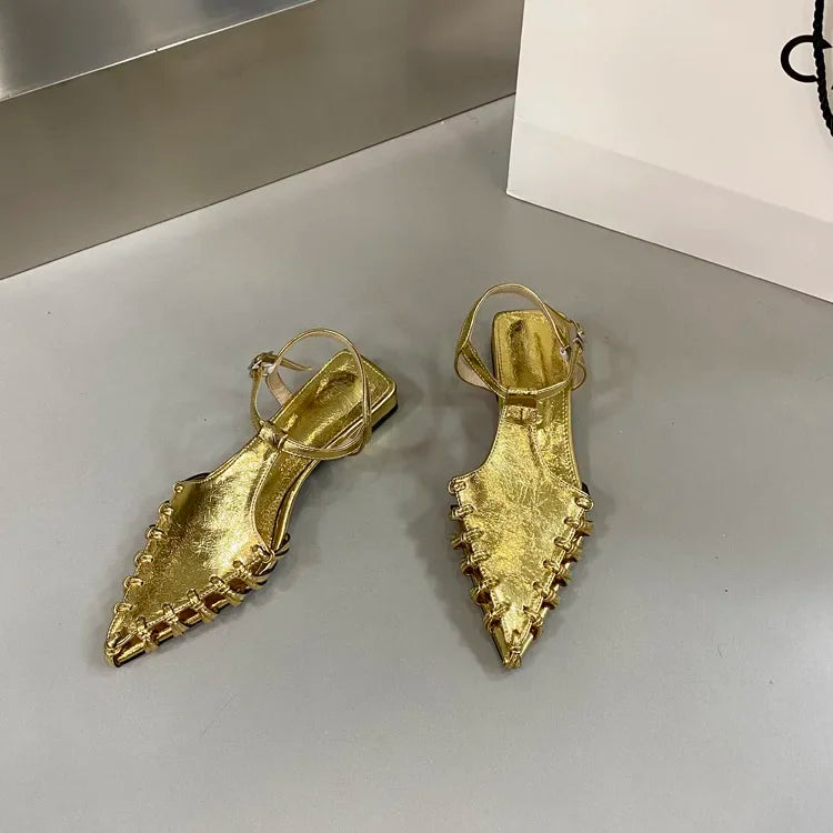 Casual Flats Pointed Toe Sandals