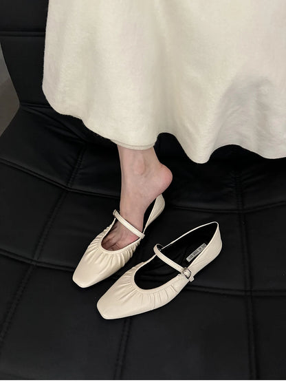 Silver Mary Jane Comfort Shoes