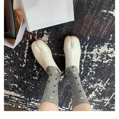 Trendy Japanese-inspired Split-Toe Loafers