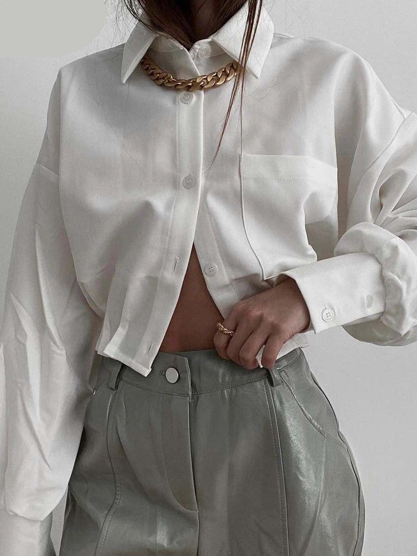 Classic button-down women's blouse
