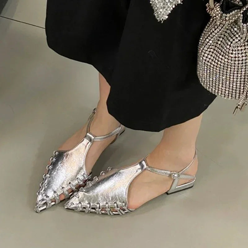 Casual Flats Pointed Toe Sandals