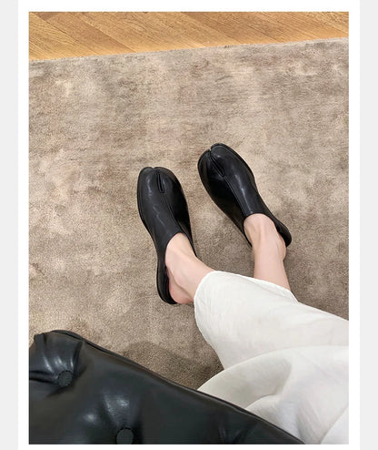 Trendy Japanese-inspired Split-Toe Loafers