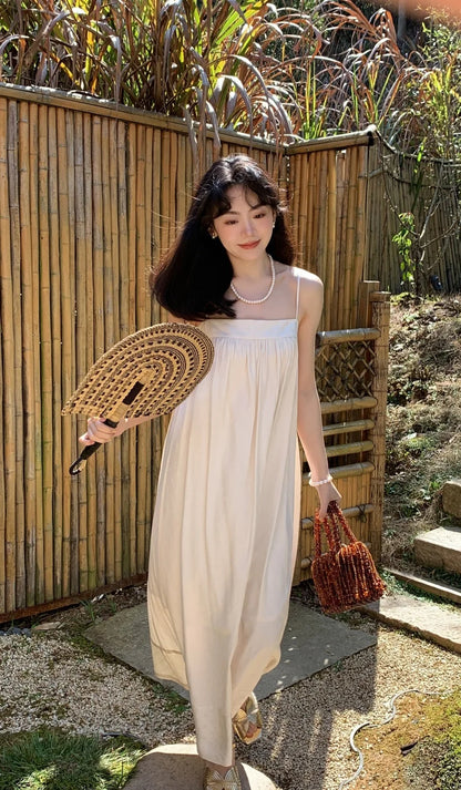 Summer Gold Open Toe Flats with Low Heel