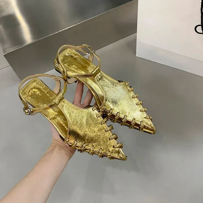 Casual Flats Pointed Toe Sandals