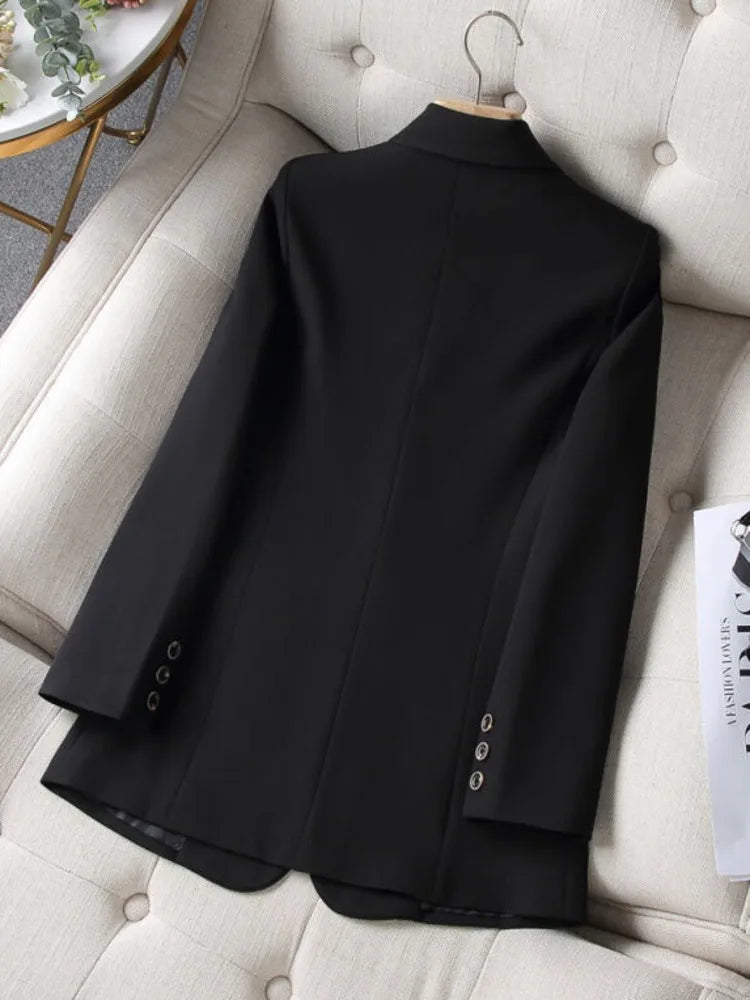 Stylish Women's Long Sleeve Blazer Coat
