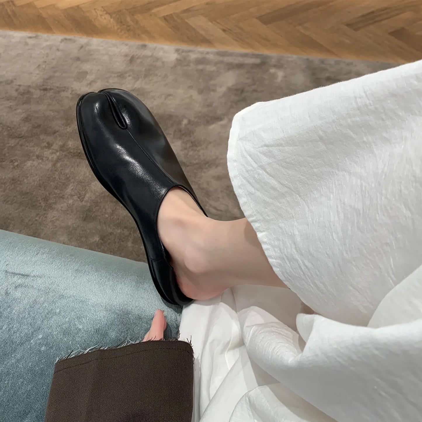 Trendy Japanese-inspired Split-Toe Loafers