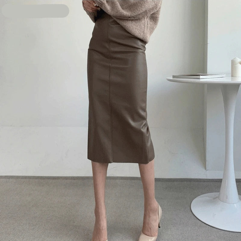 Side profile showcasing the form-fitting design and high waist
