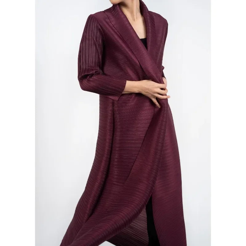 Evening Wear Look with Abaya Saudi Wrinkled Waist
