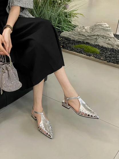 Casual Flats Pointed Toe Sandals