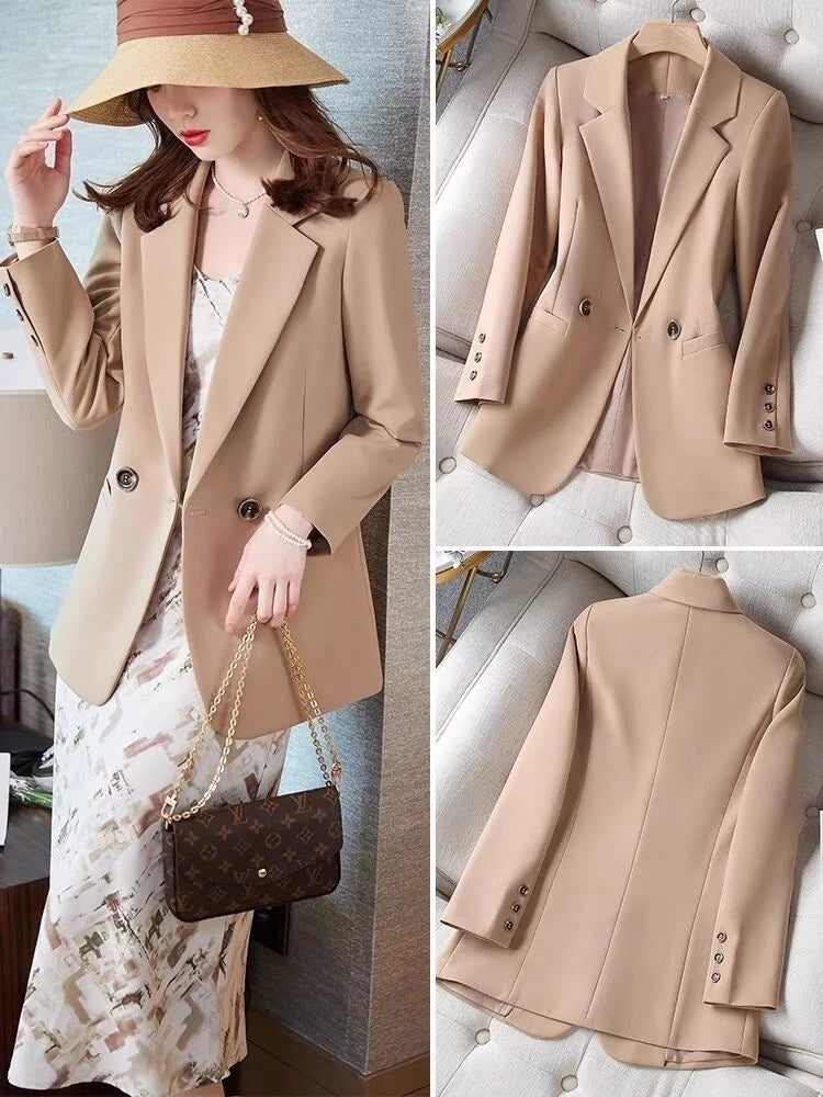 Women's Blazer Coat Office Streetwear Style
