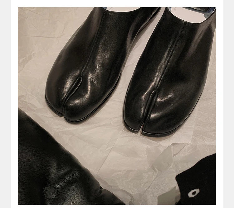 Trendy Japanese-inspired Split-Toe Loafers