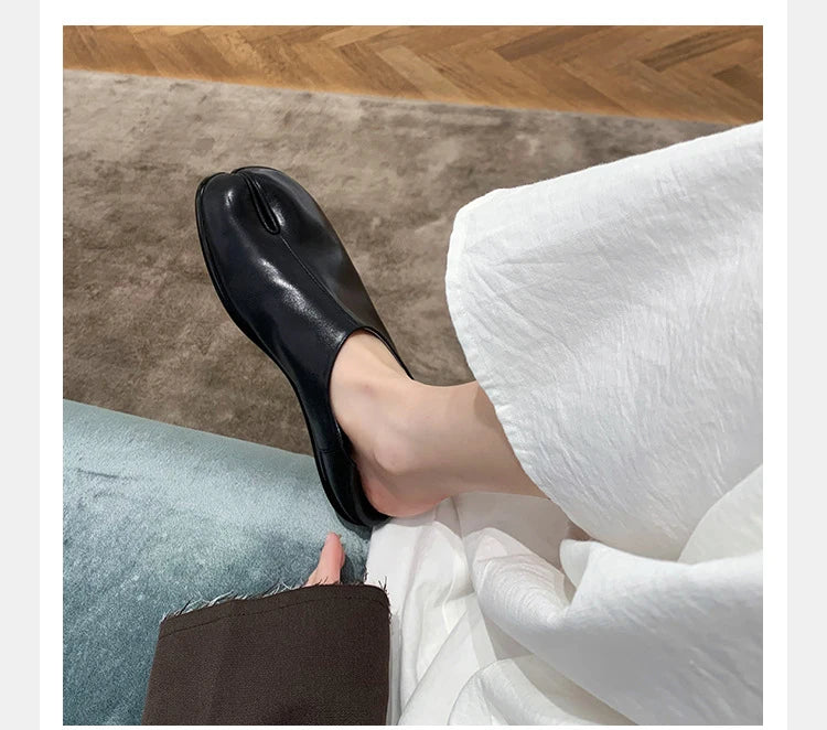 Trendy Japanese-inspired Split-Toe Loafers