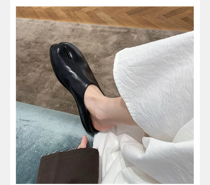 Trendy Japanese-inspired Split-Toe Loafers