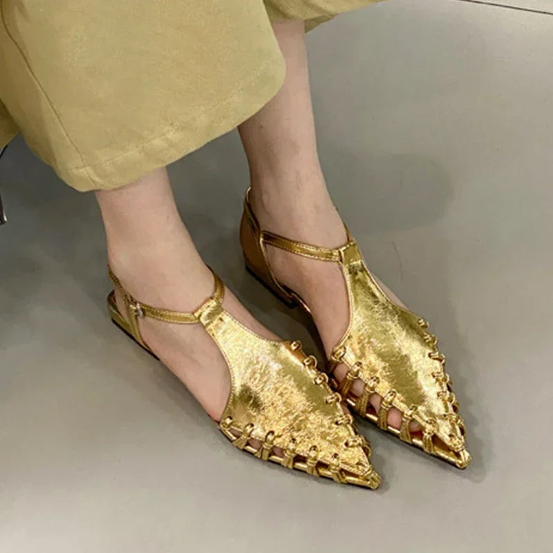 Casual Flats Pointed Toe Sandals