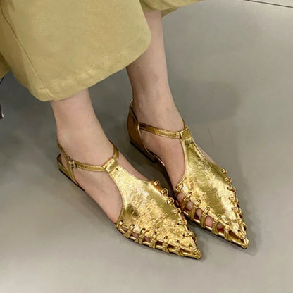 Casual Flats Pointed Toe Sandals